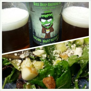 Belgo Hoptologist with Blue Cheese Salad